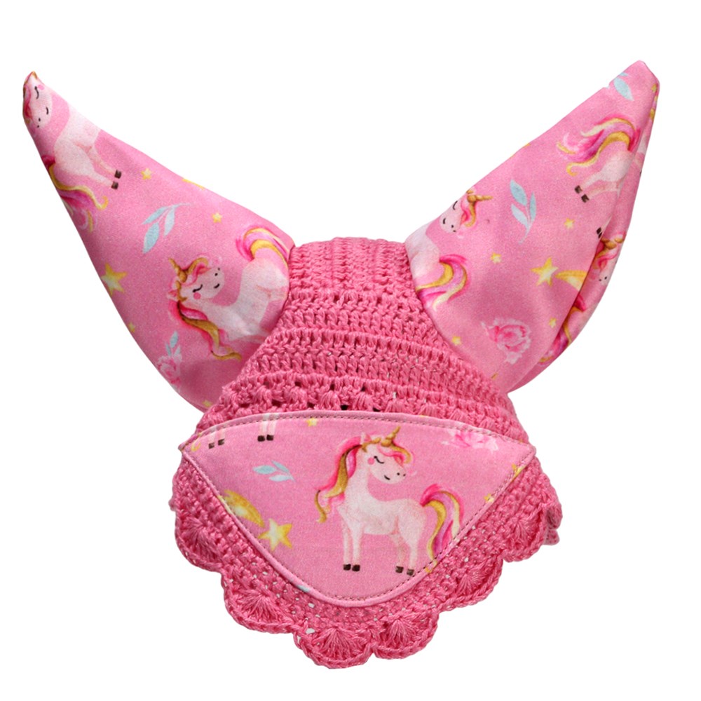 Bambino Ear Bonnet – Pink Unicorn Pony