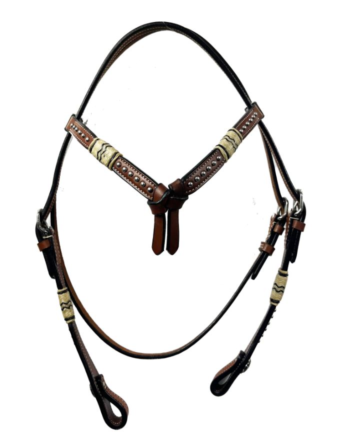 Ezy Ride Bridle Futurity With Dots And Rawhide