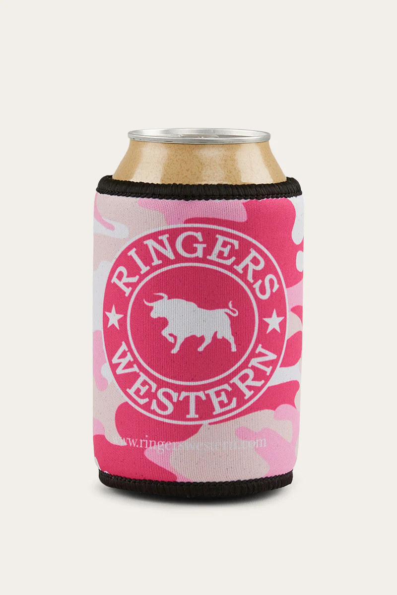 Ringers Western SIGNATURE BULL STUBBY COOLER – Pink CAMO